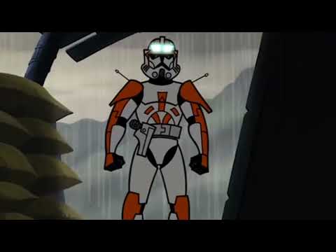 Commander Cody annoys Obi Wan 2003 Clone Wars