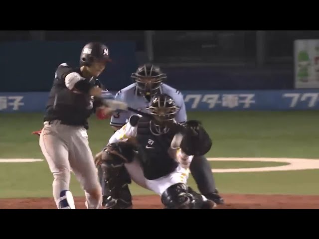 【5回裏】しぶとくセンター前へ!! マリーンズ・鈴木 タイムリーヒットで追加点 2015/7/11 M-H