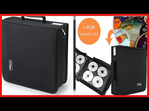 CCidea CD Case DVD Case Storage Holder ,Media Binder ,CD Wallet, Disc Booklet (264 Black)