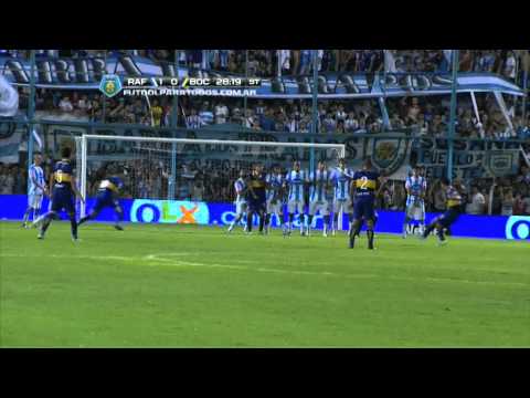 Buena intervención de Conde.Rafaela-Boca. Fecha 3. Torneo Final 2014.Fútbol Para Todos