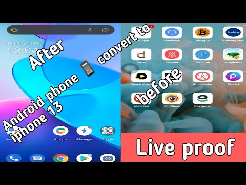 How to android phone convert to iphone 13 pro ll ios...