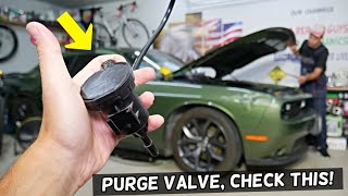 DODGE CHALLENGER PURGE CONTROL VALVE REPLACEMENT LOCATION REMOVAL