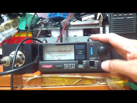 SX-200로 MHR201파워측정및 더미SWR측정