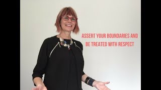 Assert your boundaries