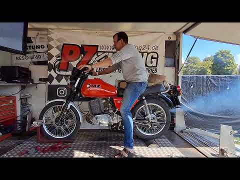 MZ BELA – MZ ETZ 250 Original Leistungsmessung "teljesítménymérés" Emmenrausch 