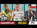 GTA 5 PL 01 First Time STORY Gameplay In Polish 4K 2026