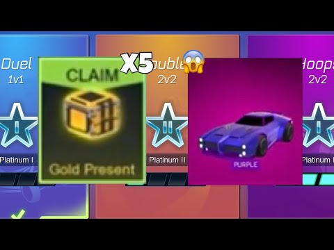opening 5 GOLD PRESENTS from the battle pass | RL SIDESWIPE