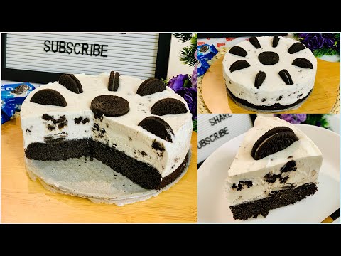 3 ingredients Oreo Ice cream Cake | How To Make an OREO ICE CREAM CAKE | Only 3 ingredients Recipe