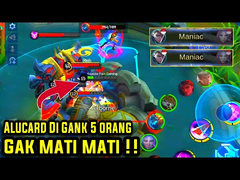 GAMEPLAY ALUCARD MODE SERIUS DI GANK 5 ORANG GAK MATI MATI !!!