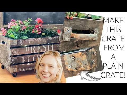How to Make a New Crate Look Old and Industrial