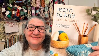 #Knit50Squares 2026-Learn to knit in 50 squares by Anna Pantelous—The Beginning 
