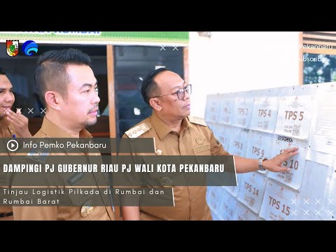 Dampingi Pj Gubernur Riau Pj Wali Kota Pekanbaru Tinjau Logistik Pilkada di Rumbai dan Rumbai Barat
