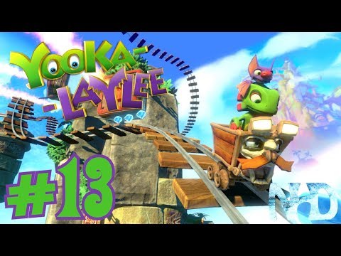 Let's Play Yooka-Laylee (pt13) Tribalstack Tropics - Kartos Ride the Rails