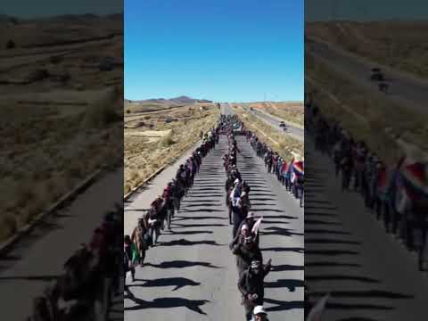 marcha por Bolivia de calamarca a la paz