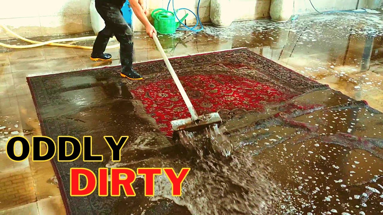 Sewer overflow - lncredible dirty carpet cleaning satisfying ASMR