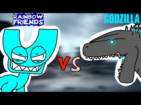 Rainbow Friends vs. GODZILLA (Rainbow Friends Animation)