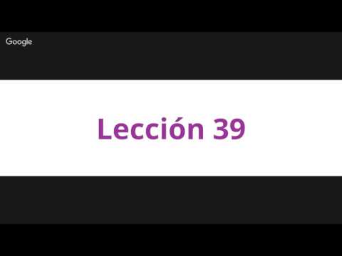 Lección 39