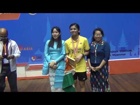 Asian Badminton Championships 2017  U-15 Finals  - final moments - Samiya vs Stephani