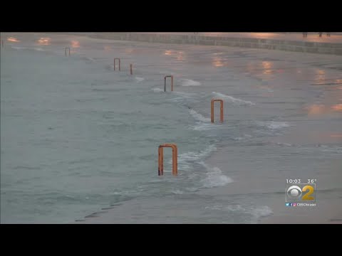 Rain Falling Hard As City Braces For Lakeshore Flooding