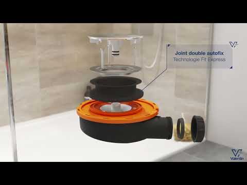 Bonde de douche extra-plate pour receveur 90 mm x 60 mm - Flush 44 VALENTIN