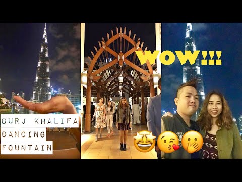 #VLOG04 AMAZING DANCING FOUNTAIN ( dubai mall + burj khalifa)