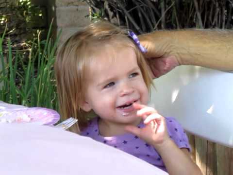 Kaylin Eating Cake - June 30, 2012