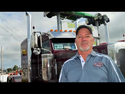 Dave Marti's lighter-weight Cat C13 in a 2018 Peterbilt 389 glider