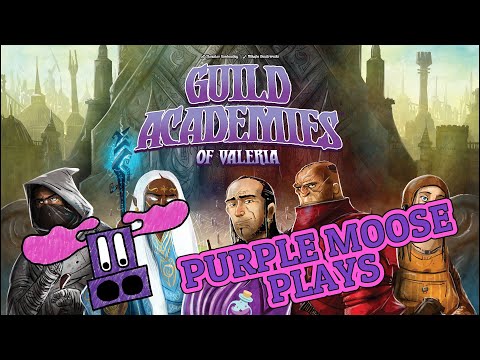 Purple Moose Plays...Guild Academies of Valeria (solo) - Review Copy