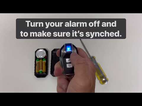 How to sync a new remote control with your alarm.