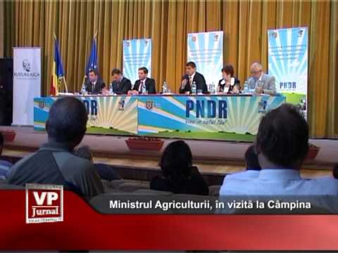 Ministrul Agriculturii, în vizită la Câmpina
