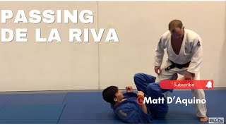 One way to pass de la riva guard