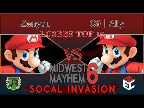 Midwest Mayhem 6 LOSERS TOP 12 - Zenyou (Mario) vs C9 | Ally (Mario)
