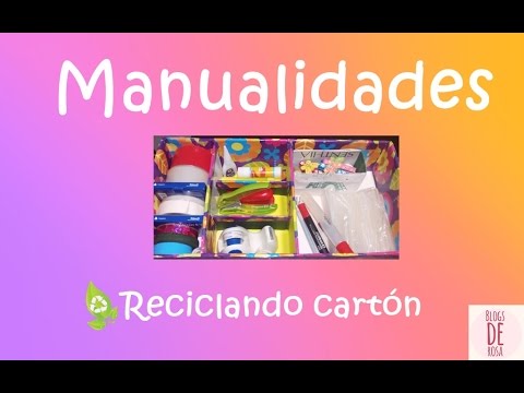Cómo hacer manualidades usando cartón reciclado