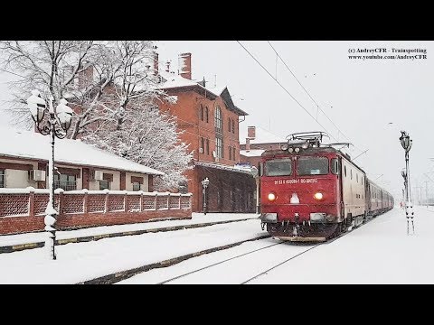Trenuri prin ninsoare în Suceava / Trains in Snow in Suceava