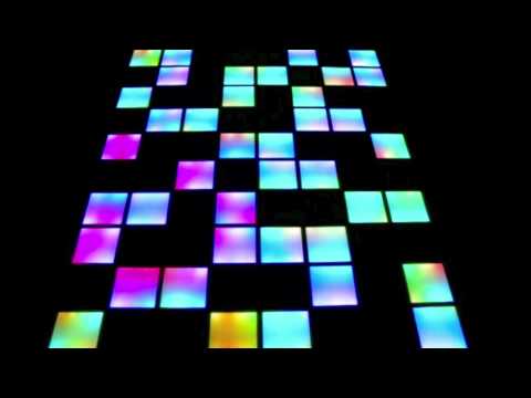 屋上テラス 光り床の演出