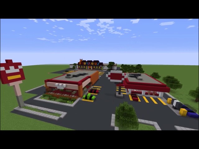 80 S Dairy Queen Restaurant Minecraft Map