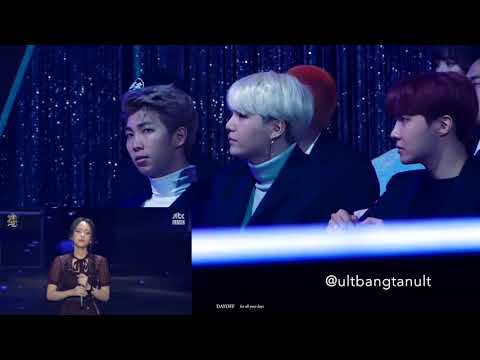 BTS reaction to HEIZE @GDA 2018