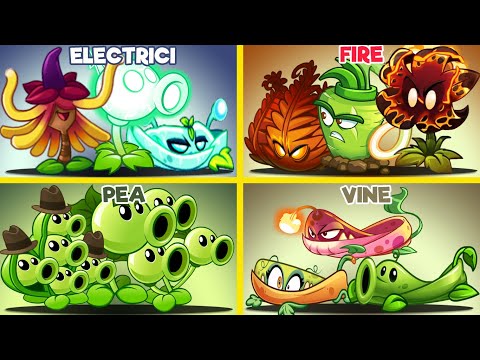 4 Super Team Vine Fire Electrici Pea Team Plant Vs Team Plant-Which Plant Is Best?PvZ 2