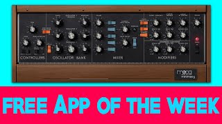Video thumbnail for Minimoog Model D - Free App of the Week by The GarageBand Guide