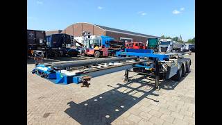 Burg BPO 15-27 CCXGX 3-Axle BPW - LZV Dolly - Lift/Steering Axle - El container chassis semi-trailer | Image 4 - Autoline
