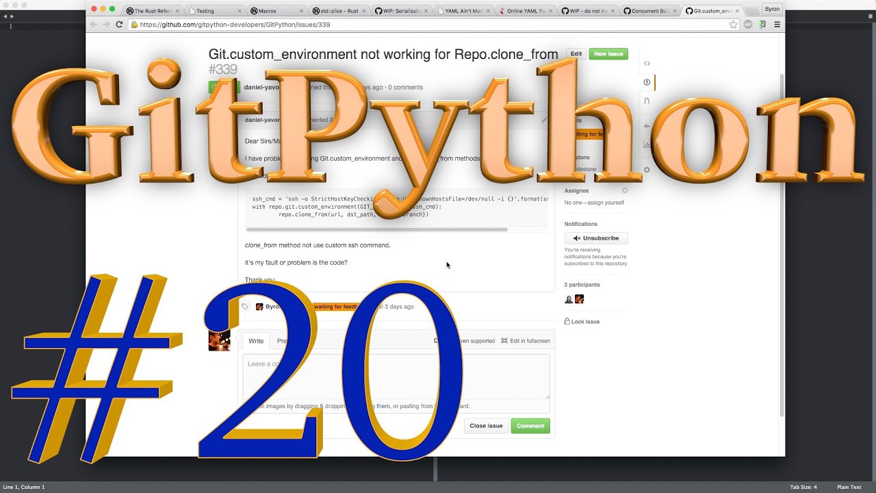 GitPython #20 [issue 339 - GIT_SSH_COMMAND and class-methods]