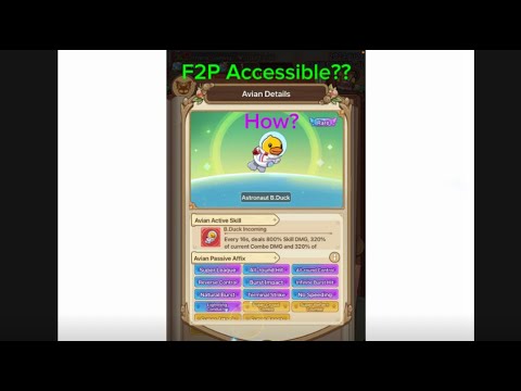 How to breed the Rare Astronaut B. Duck avian F2P!!! Legend of mushroom