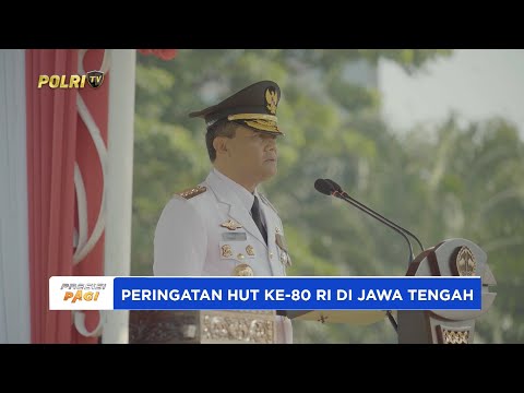 KAPOLDA JATENG HADIRI UPACARA HUT KE-80 RI DI SIMPANG LIMA