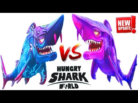 Hungry Shark World - New Update - DARK MAGIC SHARK VS BALDR SHARK - Android Gameplay [FHD]