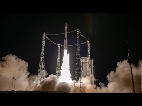 Vega Rocket Flight VV16 Lifts Off With 53 Satellites