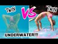 UNDERWATER ACRO GYMNASTICS POOL CHALLENGE TWIN VS TWIN