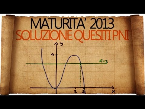 Maturità 2013 soluzioni seconda prova liceo scientifico - Quesiti PNI  Sperimentale