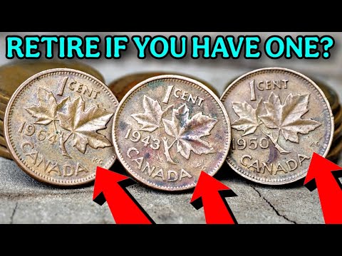 DO you have these Top 5 Rare Canada 1 Cent Coins worth A lot of money - Canadian Coins Worth money!