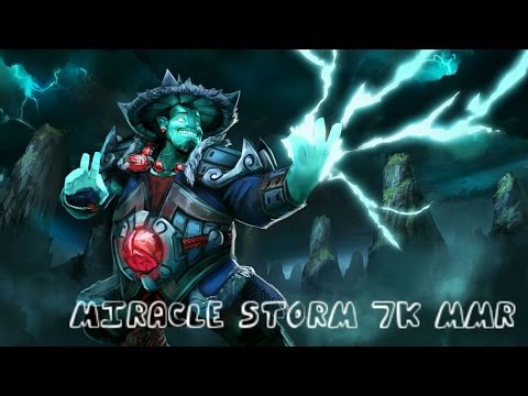 Dota 2 - Miracle- 7k MMR Plays Storm Spirit From 5-4 to 27-4 !
