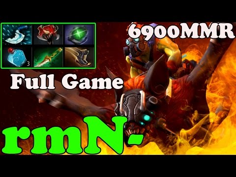 Dota 2 - rmN- 6900 MMR Plays Batrider - FULL GAME - Ranked Gameplay